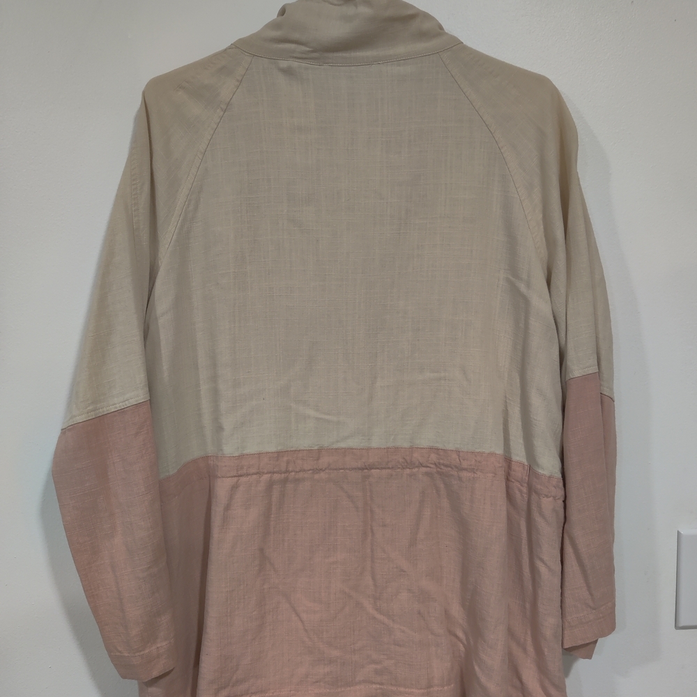 Anthropologie XL Blu Pepper Women's Pink and Cream Jacket - Picture 4 of 4